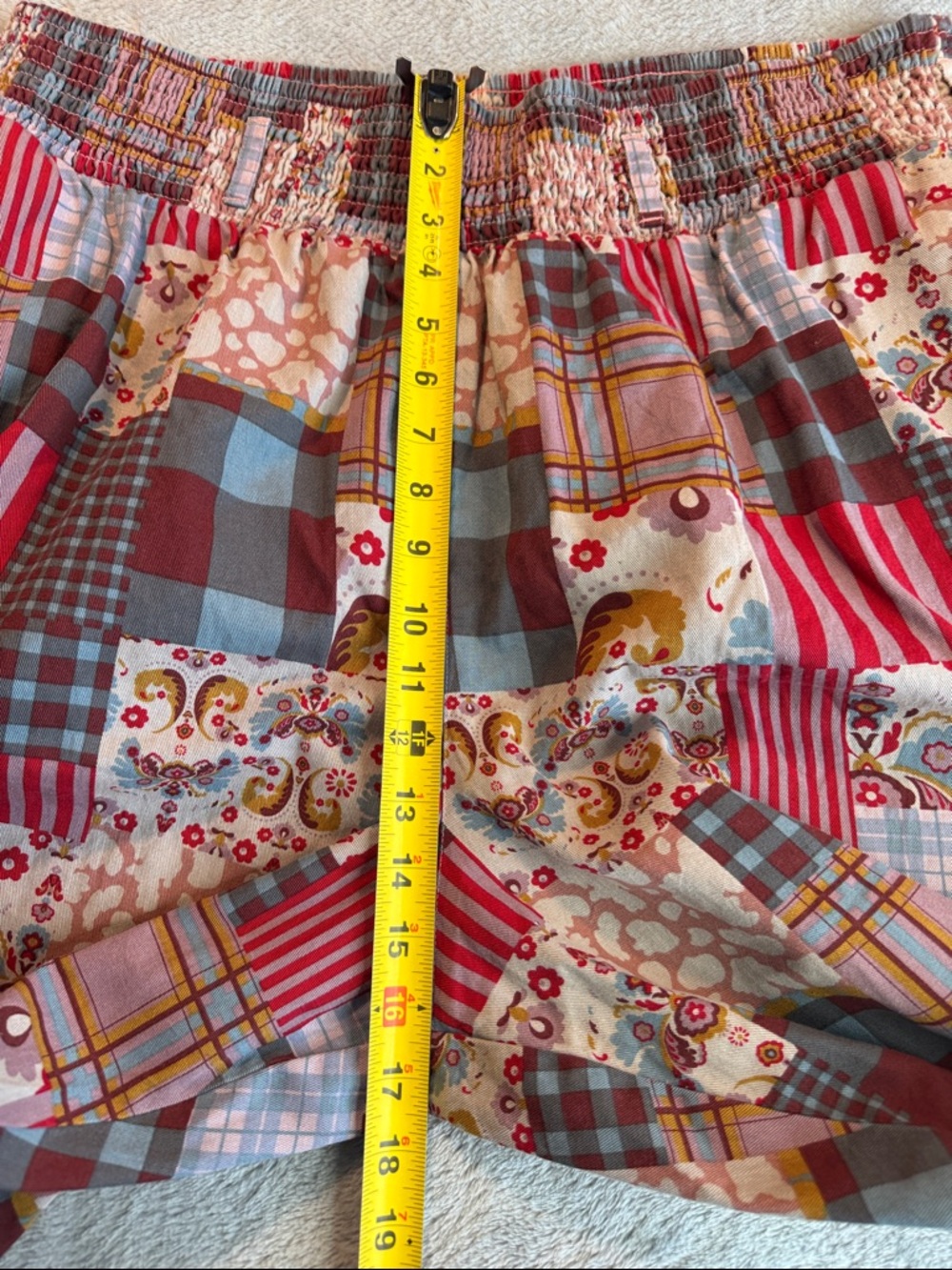 NWOT Lucy & Yak Alexa Organic Cotton Trousers Donita Patchwork Size XL - Picture 12 of 15